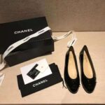 Chanel Women Ballerinas in Patent Calfskin Leather-Black - Imagen 3