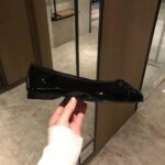 Chanel Women Ballerinas in Patent Calfskin Leather-Black - Imagen 8