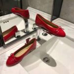 Chanel Women Ballerinas in Patent Calfskin Leather-Red - Image 5