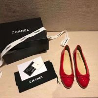 Chanel Women Ballerinas in Patent Calfskin Leather-Red (10)