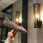 Chanel Women Ballerinas in Tweed Fabrics-Pink – Bild 6