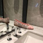 Chanel Women Ballerinas in Tweed Fabrics-Pink – Bild 3