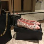 Chanel Women Ballerinas in Tweed Fabrics-Pink – Bild 2