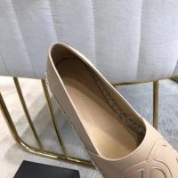 Chanel Women Espadrilles in Lambskin Leather-Beige (9)