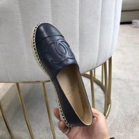 Chanel Women Espadrilles in Lambskin Leather-Black (1)