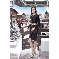 Chanel Women Flap Bag in Goatskin Imitation Pearls & Gold-Tone Metal-Black (12)