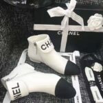 Chanel Women Loge Short Boots in Goat Leather & Faille-White – Image 7