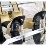 Chanel Women Mules Lambskin & Grosgrain 8 cm Heel-Beige - immagine 9