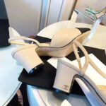 Chanel Women Slingbacks in Goatskin & Grosgrain 6.7 cm Heel-Sandy – Image 6