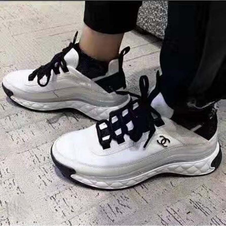 chanel sneakers velvet calfskin & mixed fibers
