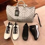 Chanel Women Sneakers in Velvet Calfskin & Mixed Fibers 1 cm Heel-Beige – Bild 9