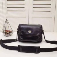 Gucci GG Men Leather Belt Bag in Black Soft Leather (8)