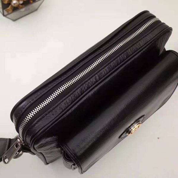 Gucci GG Men Leather Belt Bag in Black Soft Leather (3)
