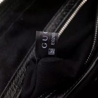 Gucci GG Men Leather Belt Bag in Black Soft Leather (8)