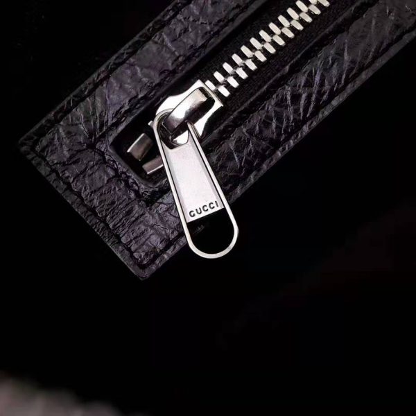 Gucci GG Men Leather Belt Bag in Black Soft Leather (6)