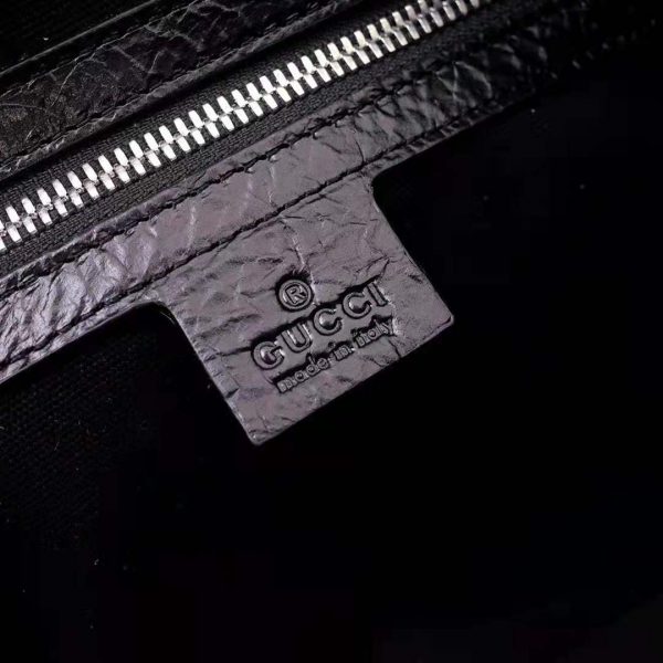 Gucci GG Men Leather Belt Bag in Black Soft Leather (7)