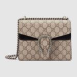 Gucci GG Women Dionysus GG Supreme Mini Bag in Tiger Head Spur-Black