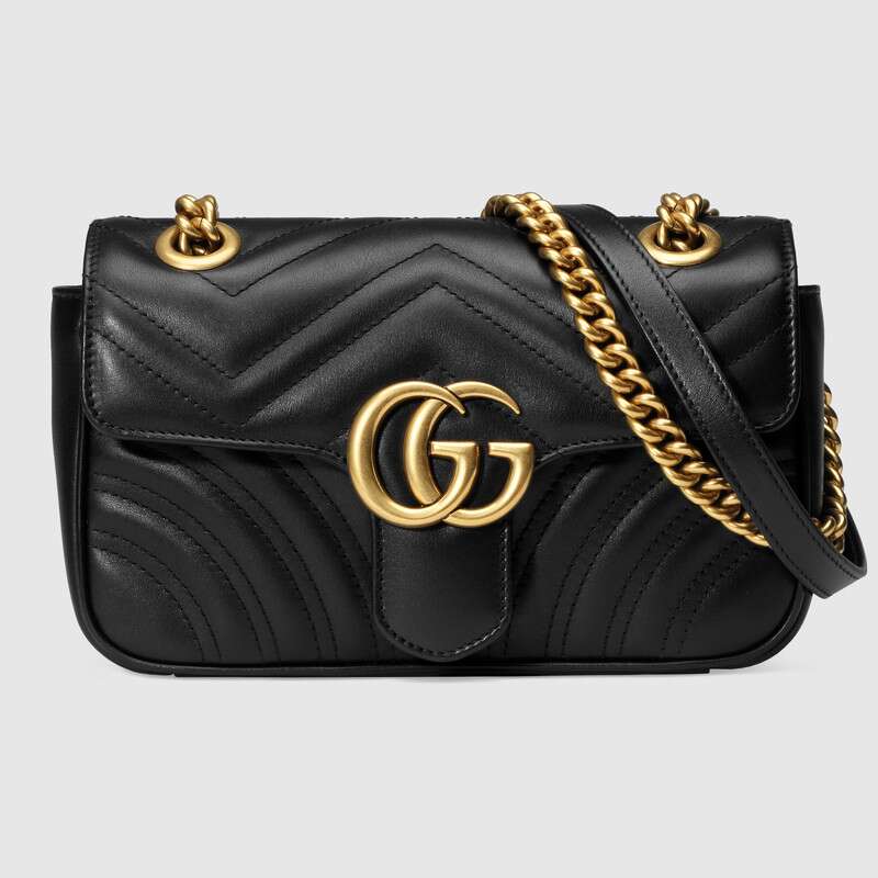 Gucci GG Women GG Marmont Matelassé Mini Bag in Matelassé Chevron ...