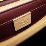 Gucci GG Women Gucci Zumi Smooth Leather Small Shoulder Bag in Black and Beige Smooth Leather - Image 6