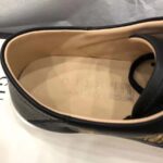 Gucci Men's Ace Embroidered Sneaker in Black Leather with Bees and Stars - Image 9