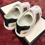 Gucci Men's Ace Embroidered Sneaker in White Leather with Bees and Stars – Image 6
