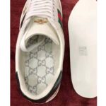Gucci Men's Ace Embroidered Sneaker in White Leather with Bees and Stars – Image 9