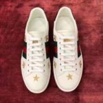 Gucci Men's Ace Embroidered Sneaker in White Leather with Bees and Stars – Image 3