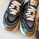 Gucci Men's Ultrapace Sneaker in Embroidered G Detail 3 cm Heel-Green - immagine 9