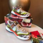 Gucci Men's Ultrapace Sneaker in Leathers and Fabrics 3 cm Heel-Green - immagine 8