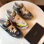 Gucci Men's Ultrapace Sneaker in Leathers and Fabrics 3 cm Heel-Green - immagine 10