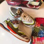 Gucci Men's Ultrapace Sneaker in Leathers and Fabrics 3 cm Heel-Green - immagine 7