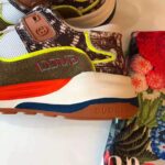 Gucci Men's Ultrapace Sneaker in Leathers and Fabrics 3 cm Heel-Green - immagine 12