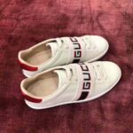 Gucci Unisex Ace Sneaker with Gucci Stripe in White Leather Rubber Sole - immagine 2
