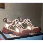 Gucci Unisex Flashtrek Sneaker in Brown and Pink Leather 5.6 cm Heel - Bild 3