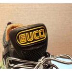 Gucci Unisex Flashtrek Sneaker in Green and Black Leather 5.6 cm Heel - Image 9