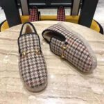 Gucci Unisex GG Check Wool Loafer in Brown Check Wool - Image 6