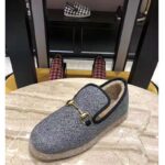 Gucci Unisex GG Herringbone Loafer in Blue and White Herringbone - Bild 5