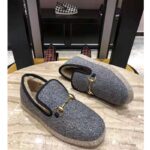 Gucci Unisex GG Herringbone Loafer in Blue and White Herringbone - Bild 6