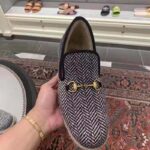 Gucci Unisex GG Herringbone Loafer in Blue and White Herringbone - Bild 8