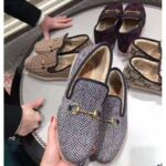 Gucci Unisex GG Herringbone Loafer in Blue and White Herringbone - Bild 10