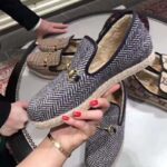 Gucci Unisex GG Herringbone Loafer in Blue and White Herringbone - Bild 13