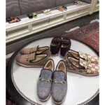 Gucci Unisex GG Herringbone Loafer in Blue and White Herringbone - Bild 7