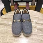 Gucci Unisex GG Herringbone Loafer in Blue and White Herringbone - Bild 4