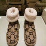 Gucci Unisex GG Wool Ankle Boot in Textured Fabrics-Beige - Imagen 4