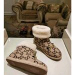 Gucci Unisex GG Wool Ankle Boot in Textured Fabrics-Beige - Imagen 3