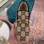 Gucci Unisex GG Wool Loafer in Beige and Ebony GG Wool - immagine 8