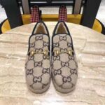Gucci Unisex GG Wool Loafer in Beige and Ebony GG Wool - immagine 3