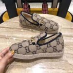 Gucci Unisex GG Wool Loafer in Beige and Ebony GG Wool - immagine 13