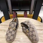 Gucci Unisex GG Wool Loafer in Beige and Ebony GG Wool - immagine 5