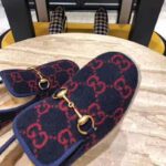 Gucci Unisex GG Wool Loafer in Blue and Red GG Wool - Image 13